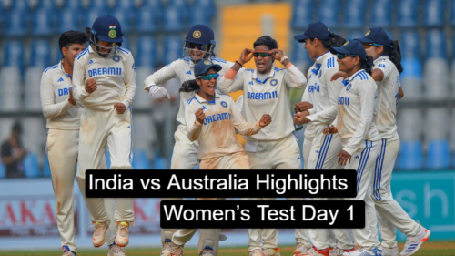 India-vs-Australia-HIGHLIGHTS Women’s Test Day 1